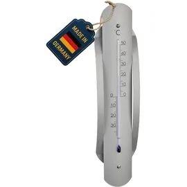 TFA Analoges Innen-Außen-Thermometer Silber 12.2044