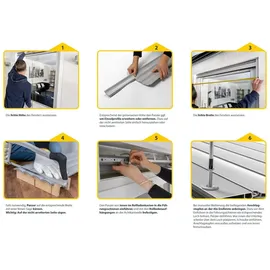 Schellenberg Rolladenpanzer Set Mini 100 x 120 cm grau
