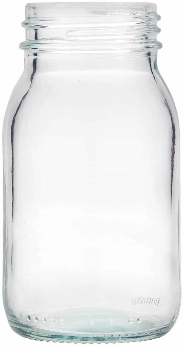150 ml Vasetto di vetro a bocca larga, imboccatura: DIN 45