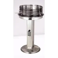 Westerholt Standsäulengrill Ø 39 cm Edelstahl Silber/Weiß