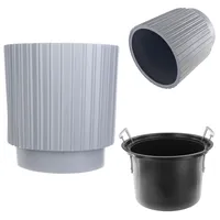 Kadax Blumentopf mit Einsatz, 40 cm, Grau - KADAX