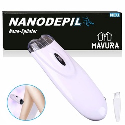 MAVURA Epilierer NANODEPIL Nano Epilator Haarentferner Rasierer, Gesichtsepilierer Epiliergerät Haarentfernungsgerät weiß