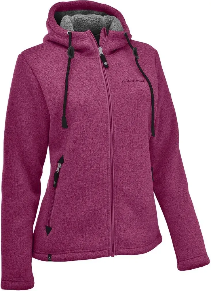 MAUL Sport Chieming - Strickfeecejacke+kap pink (85) 44