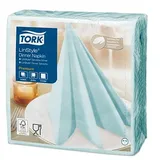 TORK Servietten LinStyle® Premium aqua blue 1-lagig 19,5 x 19,5 cm 50 St.