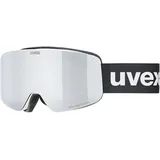 Uvex pwdr FM - Skibrille für Kinder - mit Visier - beschlagfrei - white matt/silver-clear - one size