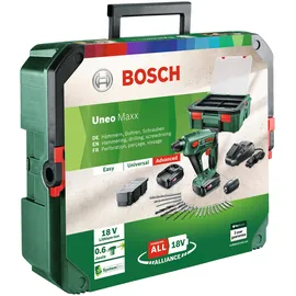 Bosch Uneo Maxx inkl. Systembox mit 19 Teilen und 2 x 1,5 Ah 060395230K