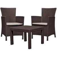 Gartenmöbelset Sitzgruppe Holz Rattanmöbel Gartenset Rattan 3 teilig Set