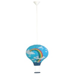 Brilliant Pendelleuchte Rainbow Blau E27 Ø37cm ohne Leuchtmittel