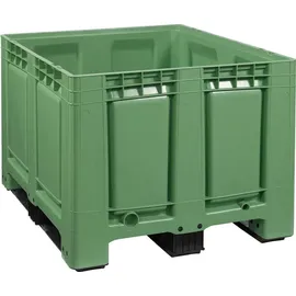 Logiplast Palettenbox mit Deckel LxBxH: 1200 x 1000 x 790 mm geschlossen mit 3 Kufen -