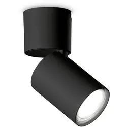 Ideal Lux Deckenstrahler TOBY, GU10, Lichtverteiler schwenk- und drehbar, schwarz IDEA-271545