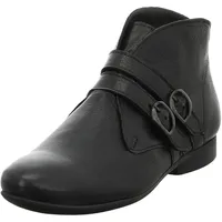 THINK! Think GUAD2 Damen chromfrei gegerbte nachhaltige Stiefelette, SCHWARZ