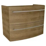 Camargue Swing Waschtischunterschrank  (80 x 45,6 x 63 cm, Berg Eiche)