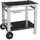 Cook'in garden Media M für Grill/Plancha/Arbeitsplatte – L 93,5 × B 67 × H 80,5 cm, Schwarz / Silber.