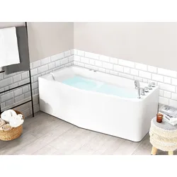 Whirlpool Badewanne weiß Eckmodell rechts 170 x 80 cm TALITA