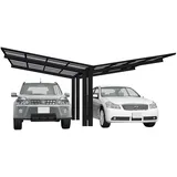 Ximax Alu Doppelcarport Linea Typ 60 Schwarz 548 x 495 cm Sonderfertigung