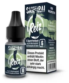 Reiz 10ml Liquid by Samurai Vaping 6mg / 10ml