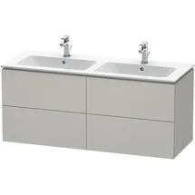 Duravit L-Cube Waschtischunterschrank 4 Schubkästen, wandhängend Betongrau Matt