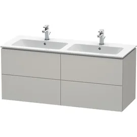 Duravit L-Cube Waschtischunterschrank 4 Schubkästen, wandhängend Betongrau Matt