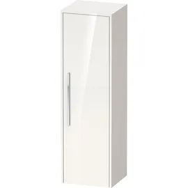 Duravit D-Code Halbhochschrank 40 x 132 x 36 cm Weiß Hochglanz Glas/Holz