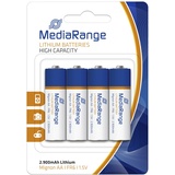 MediaRange Lithium Batterien Mignon AA|FR6|1.5V, 4er Pack