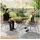 Outsunny Gartenstuhl 57 x 57 x 84 cm dunkelgrau 2 St.