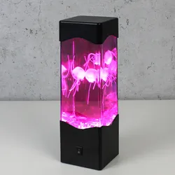Jellyfish Lampe bunt - Dekoleuchte mit 3 schwebenden Quallen - USB/ Batteriebetr...