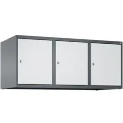 C+P Aufsatzschrank, 7016/7035 500x1200x500mm Verschluss Zylinderschloss 3 Abteile