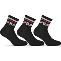 Fila Unisex Socken, Schwarz, 39-42