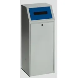 VAR Wertstoffsammler WSG 69 KTS für Papier Einwurfklappe blau 70 l