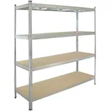 Baumarktplus Schwerlastregal 180x160x60 cm Traglast 1000 kg Steckregal Lagerregal Kellerregal Werkstattregal
