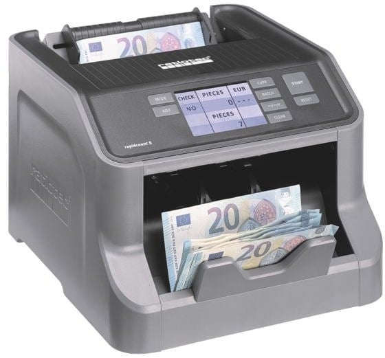 ratiotec Banknotenzählmaschine »rapidcount S 200« grau, 27.4x19.5x30.6 cm