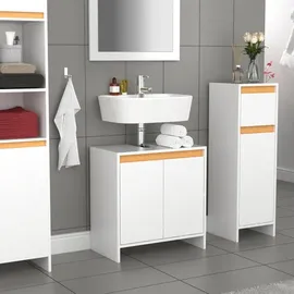VCM Waschbeckenunterschrank Malira 58 x 60 x 33 cm Braun