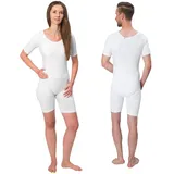 Suprima Body kurzarm mit Rücken-Reißverschluss XXL weiß