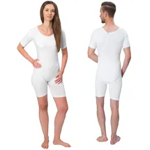 Suprima Body kurzarm mit Rücken-Reißverschluss XXL weiß