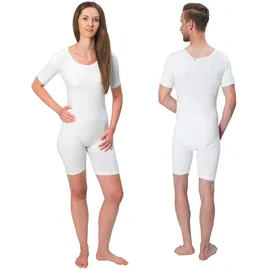 Suprima Body kurzarm mit Rücken-Reißverschluss XXL weiß