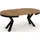 WFL GROUP Lancelot Ø 120 cm braun