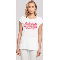 F4NT4STIC T-Shirt Stranger Things Flames in weiß | Gr.: