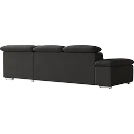 sit&more Eckcouch Kunstleder 2-Sitzer Schwarz