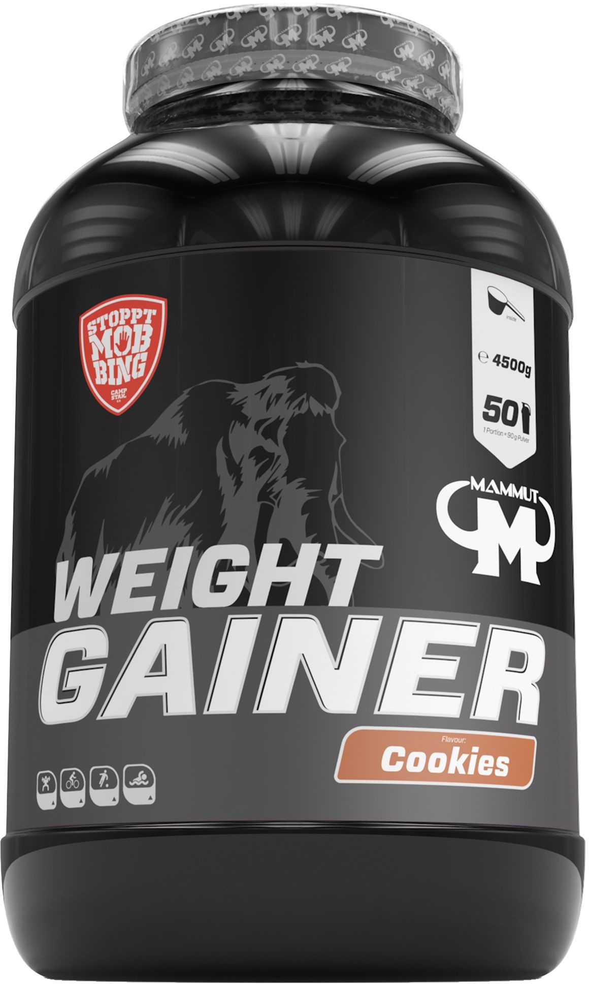 MAMMUT Weight Gainer Crash 5000, Cookies 4500 g Poudre