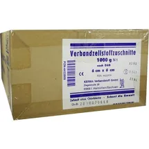 KERMA Verbandstoff GmbH VERBANDZELLSTOFF ZUSCHNITTE HOCHGEBLEICHT 6x6CM