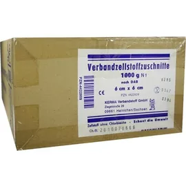 KERMA Verbandstoff GmbH VERBANDZELLSTOFF ZUSCHNITTE HOCHGEBLEICHT 6x6CM