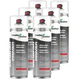 Isoliergrundierung weiss Sprühlack 6er Set - 400ml Spraydose - Zur Absperrung von Schimmel, Wasserflecken, Nikotin, Teer, Bitumen - Grundierung Innen und Aussenbereich ideal für Decken und Wände