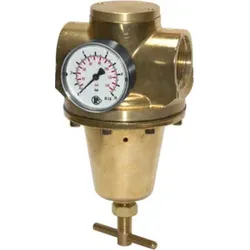 Riegler Druckregler für Wasser, inkl. Manometer, G 1 1/2, 0,5 - 10 bar