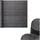 casa.pro Sichtschutzmatte 100 x 500 cm grau PVC