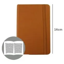 SMARTD Notizbuch 14x9cm Semi Leder Camel 116 Flh (Tagebuch)