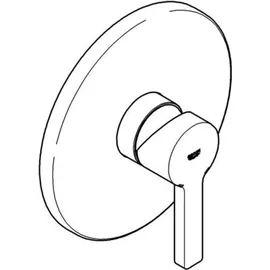 Grohe Lineare Einhand-Brausebatterie rund für 1 Verbraucher Supersteel 24063DC1