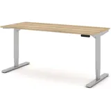 Assmann Electronic Schreibtisch Y-Line Eiche Natura / Silber