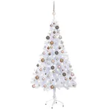 vidaXL Künstlicher Weihnachtsbaum mit LEDs & Kugeln 150 cm 380 Zweige