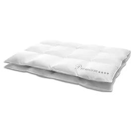 HANSKRUCHEN GmbH HANSKRUCHEN Daunendecke 155x220 cm extra Warm 100% Daunen waschbar Allergiker Decke atmungsaktiv Winterbettdecke weiß - Weiß