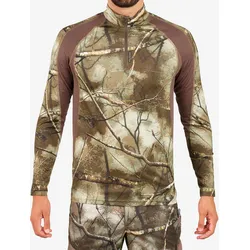 Langarmshirt 500 TREEMETIC leise, atmungsaktiv, camouflage, braun|grün, S